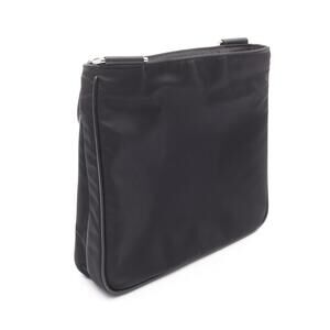 Prada Leather Nylon Bag Re Shoulder Black Saffiano